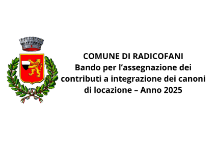 Bando per l’assegnazione dei contributi a integrazione dei canoni di locazione – Anno 2025