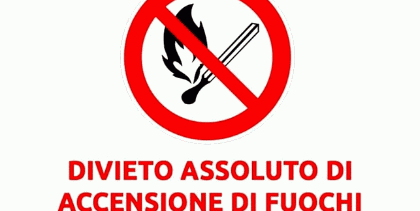 AVVISO DI DIVIETO ASSOLUTO DI ABBRUCIAMENTO
